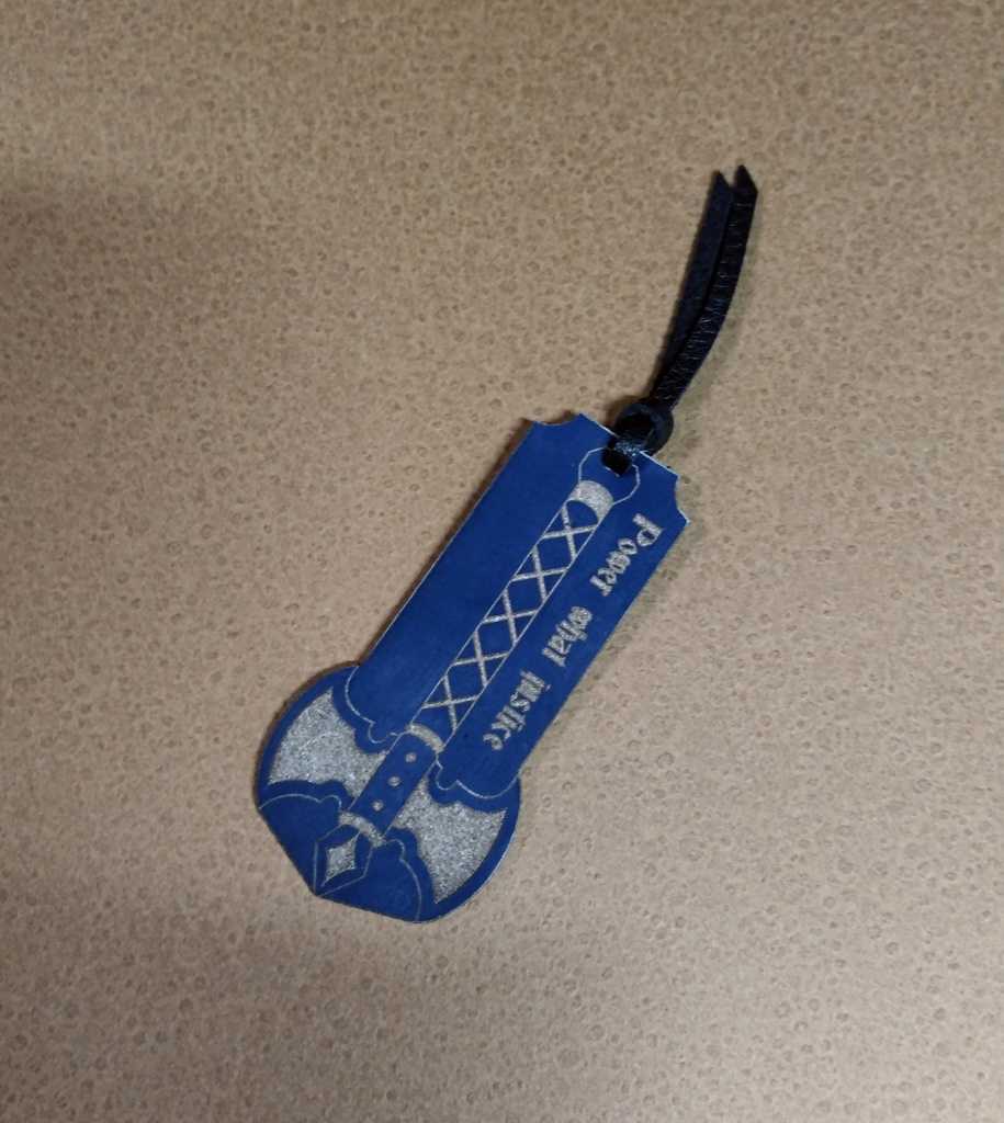 レザーブックマーク-Axe-