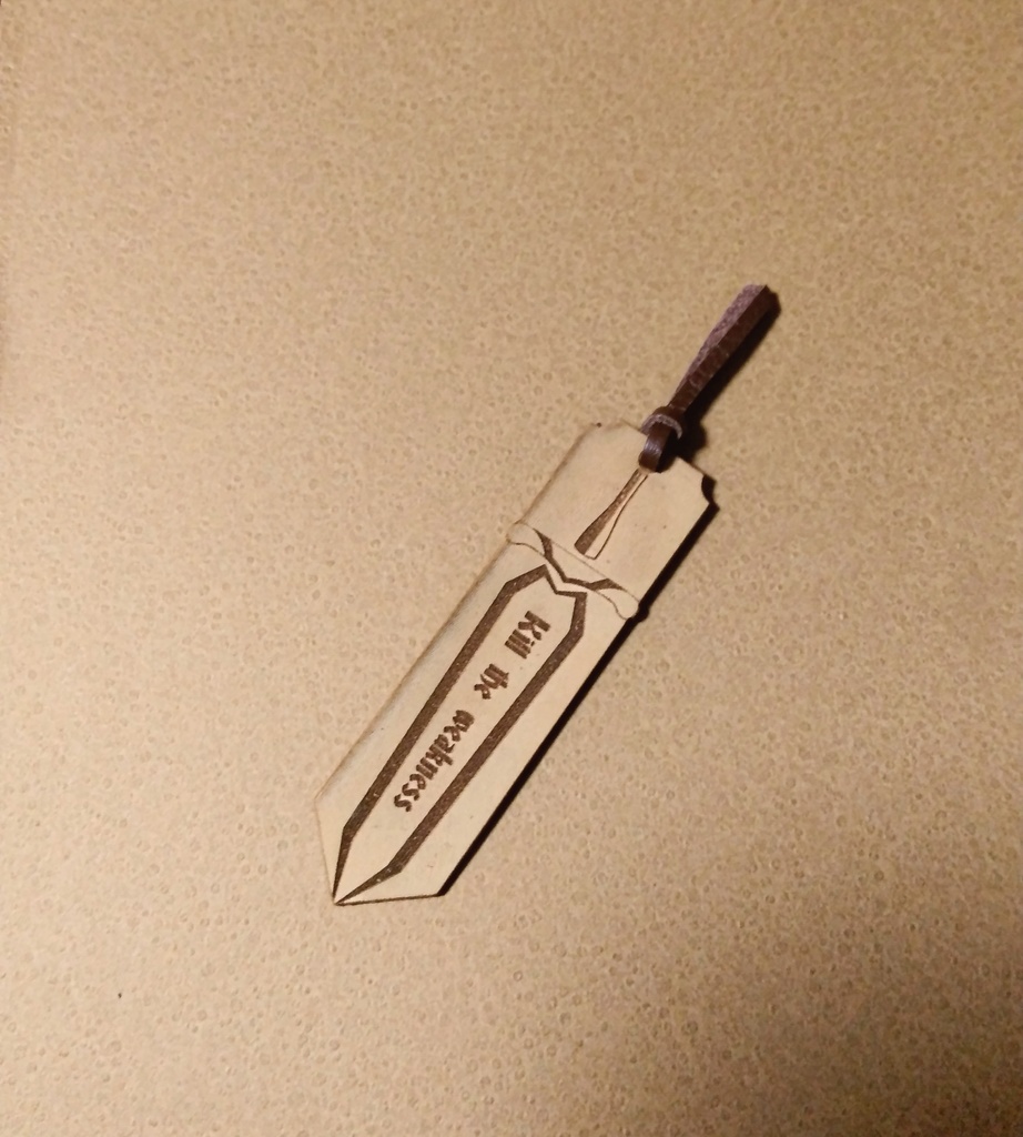 レザーブックマーク-sword-