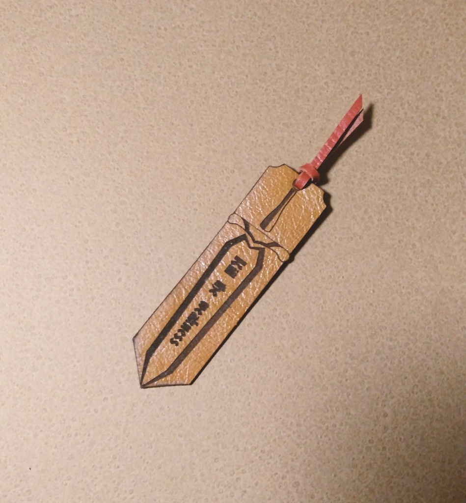 レザーブックマーク-sword-