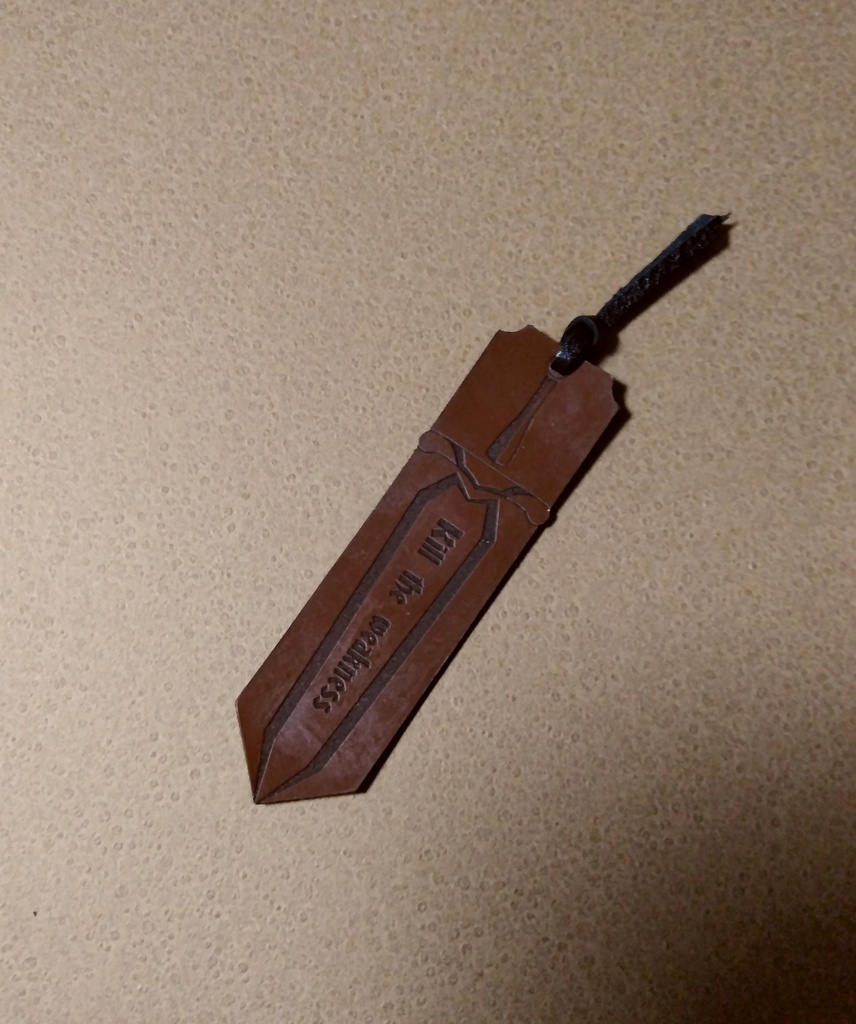 レザーブックマーク-sword-