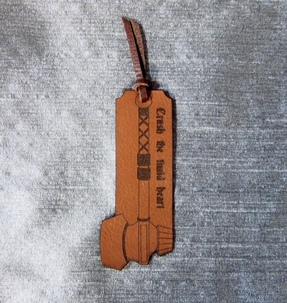 レザーブックマーク－hammer－( brown)