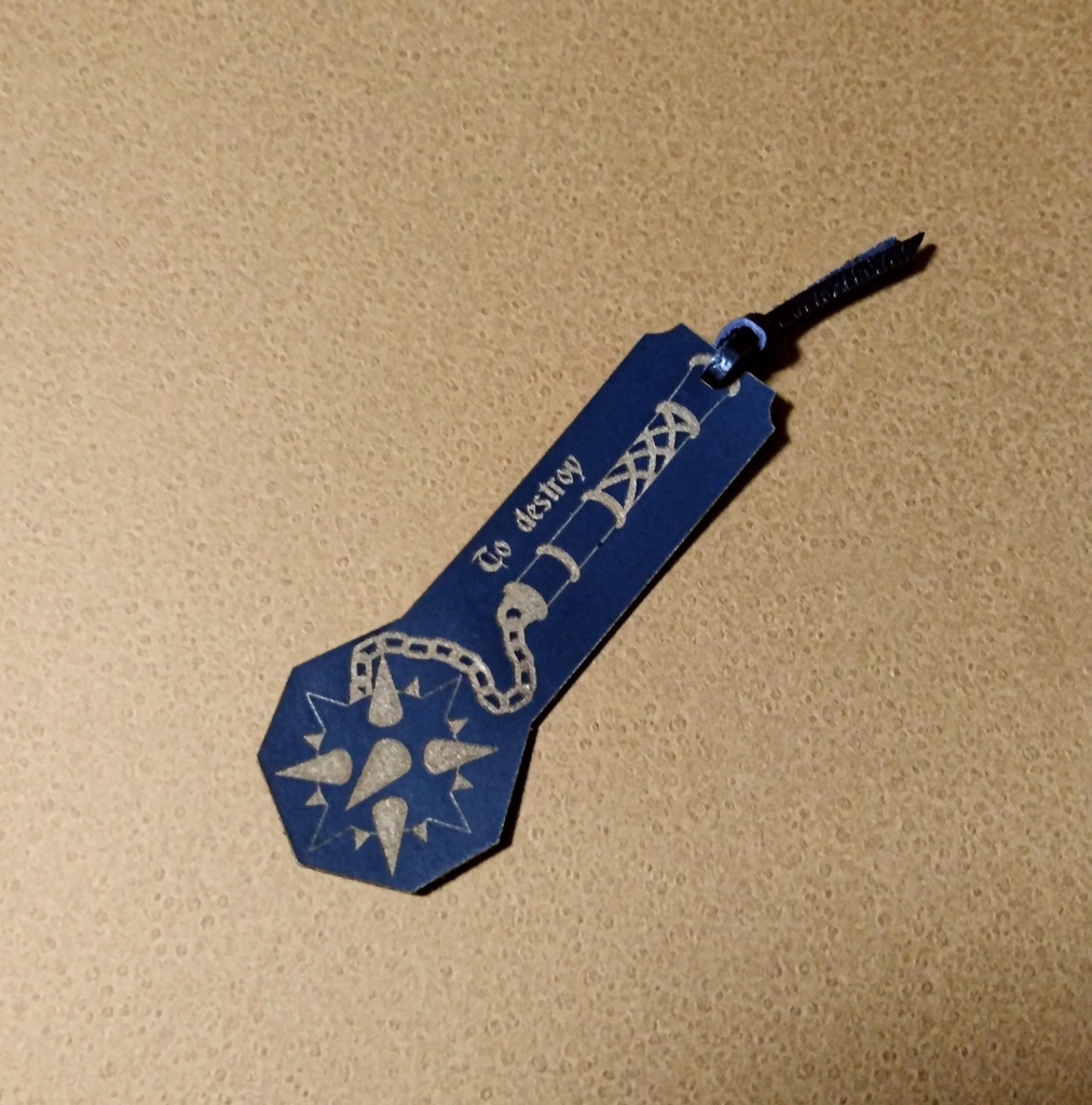 レザーブックマーク-morning star-