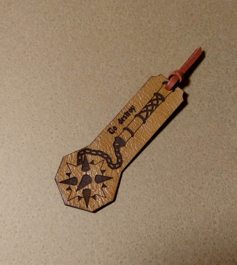 レザーブックマーク-morning star-