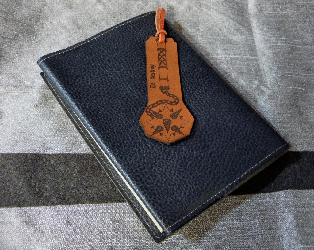 レザーブックマーク-morning star-