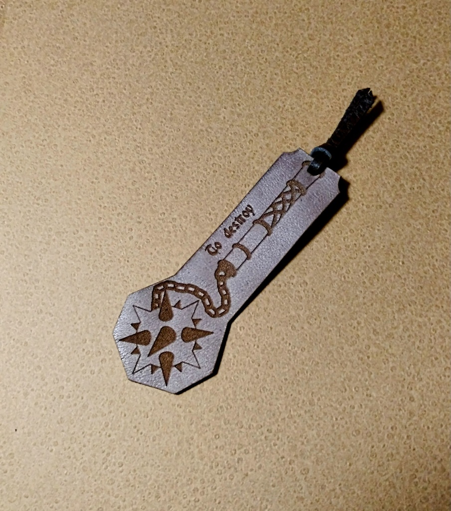 レザーブックマーク-morning star-