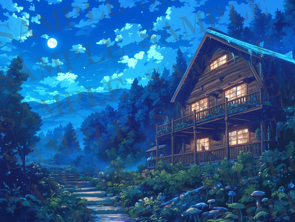 【背景セット 自然-夜- 76枚】(ゲーム/TRPG/ココフォリア)