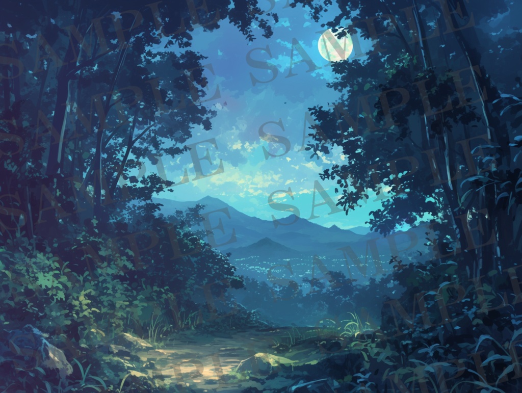 【背景セット 自然-夜- 76枚】(ゲーム/TRPG/ココフォリア)