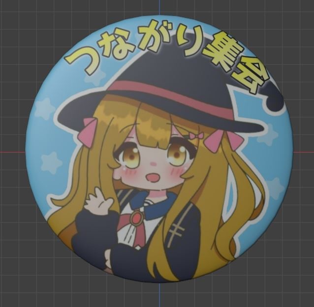 【VRChat想定】アバター装飾用つながり集会バッジ(かなぎ)