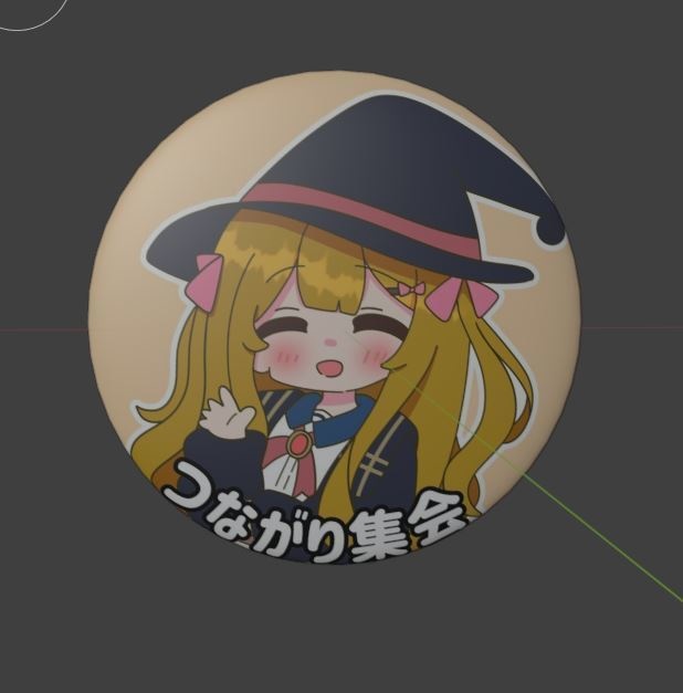 【VRChat想定】アバター装飾用つながり集会バッジ(かなぎ)