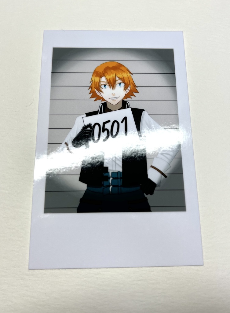 脱獄 マグショット風チェキカード