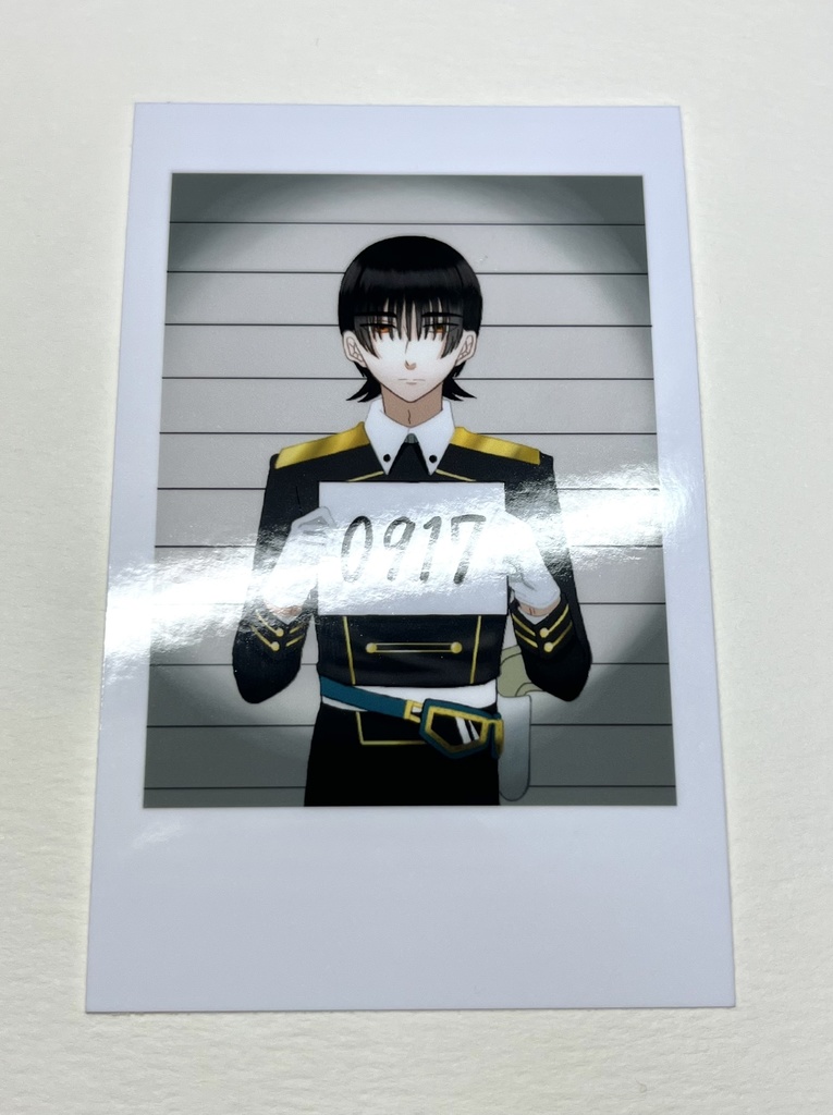 脱獄 マグショット風チェキカード