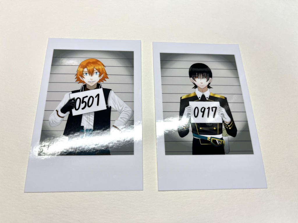 脱獄 マグショット風チェキカード