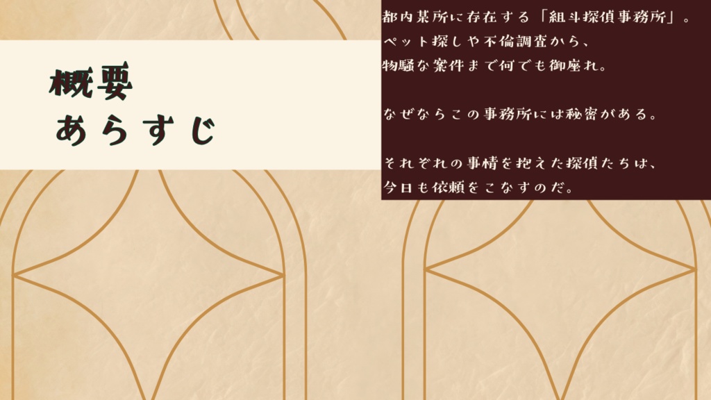 【CoC】組斗探偵事務所の事件簿【シナリオ】
