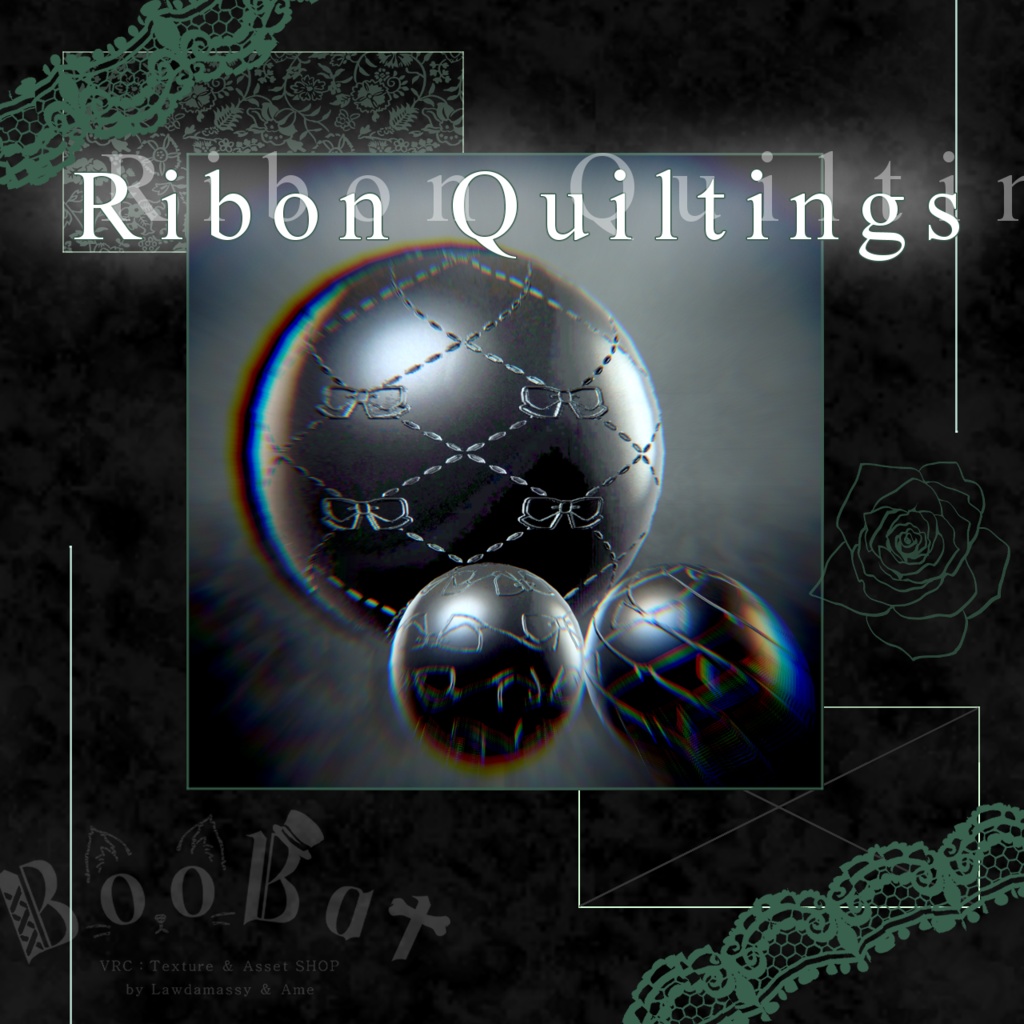 【マテリアル付】♰🎀 Ribon Quiltings 🎀♰【ノーマルマップ】