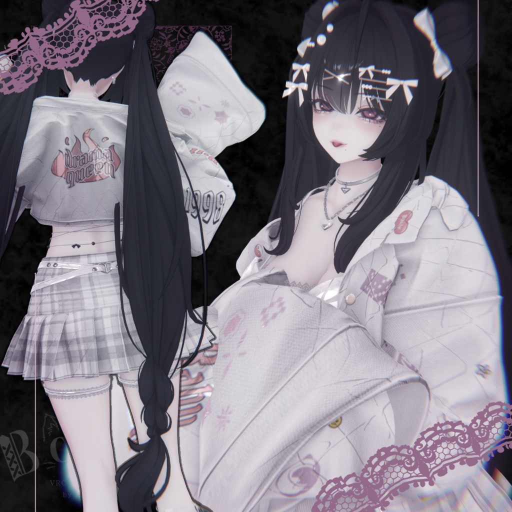 【マテリアル付】♰🎀 Ribon Quiltings 🎀♰【ノーマルマップ】