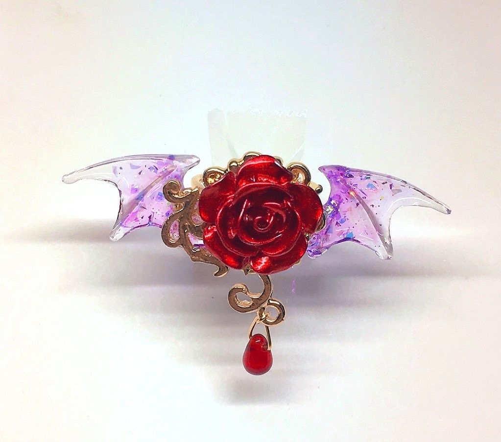 薔薇と蝙蝠の指輪(S)