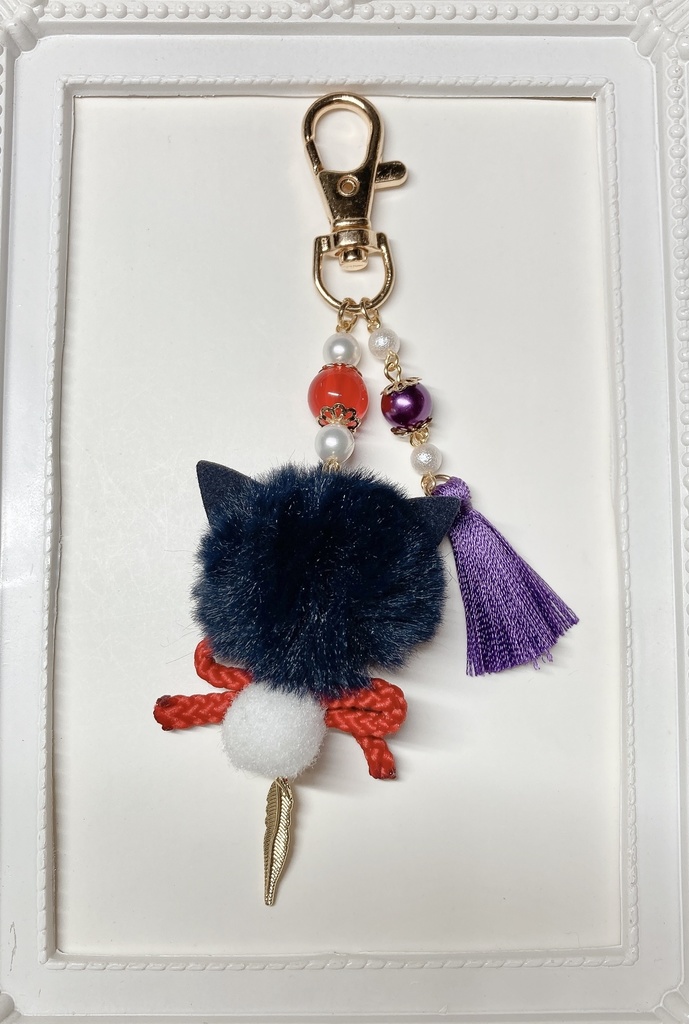 童話猫イメージバックチャーム