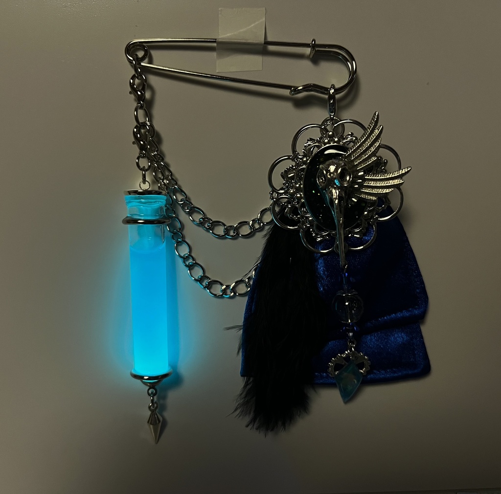 🧪博士モチーフバッグブローチ🧪