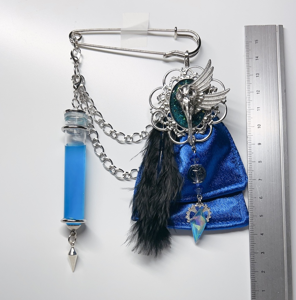 🧪博士モチーフバッグブローチ🧪