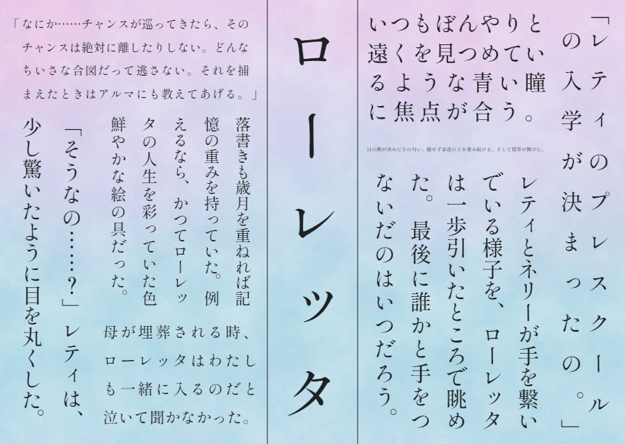 【オリジナル小説】ローレッタ-Lauretta-