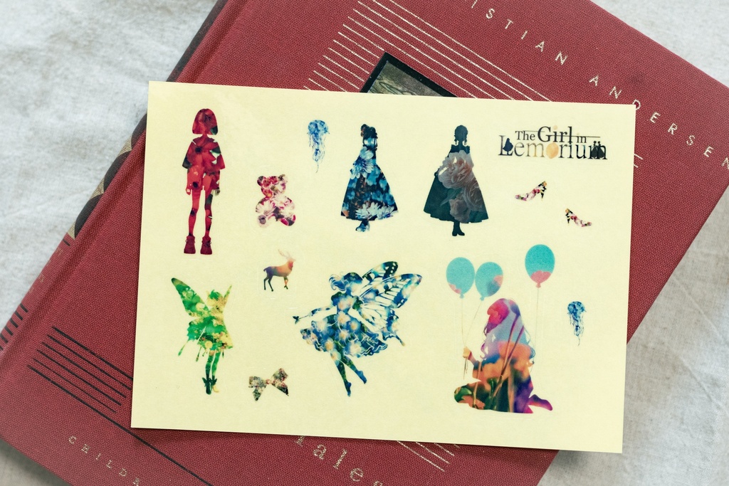 花眩む少女たちのシルエットシール2