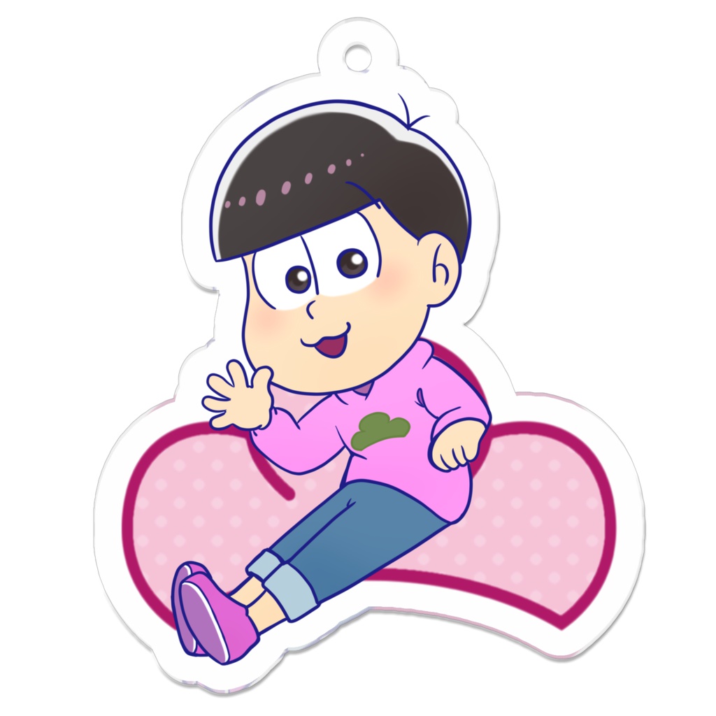 座り松 アクリルキーホルダー　トド松