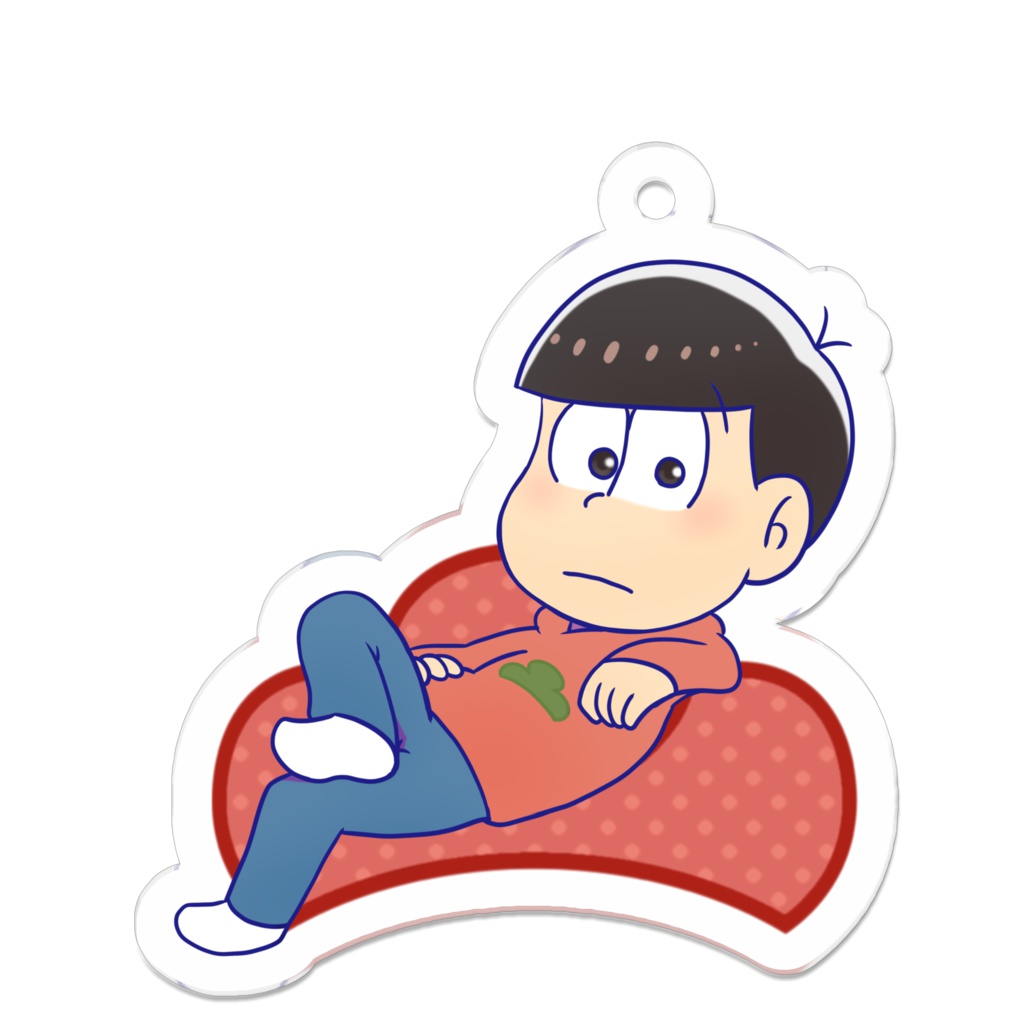 座り松 アクリルキーホルダー おそ松さん