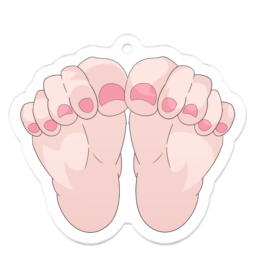 女性の足 (ピンク)