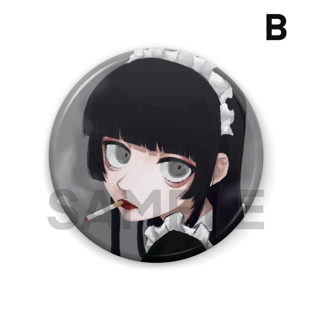 メイド缶バッジ 全3種