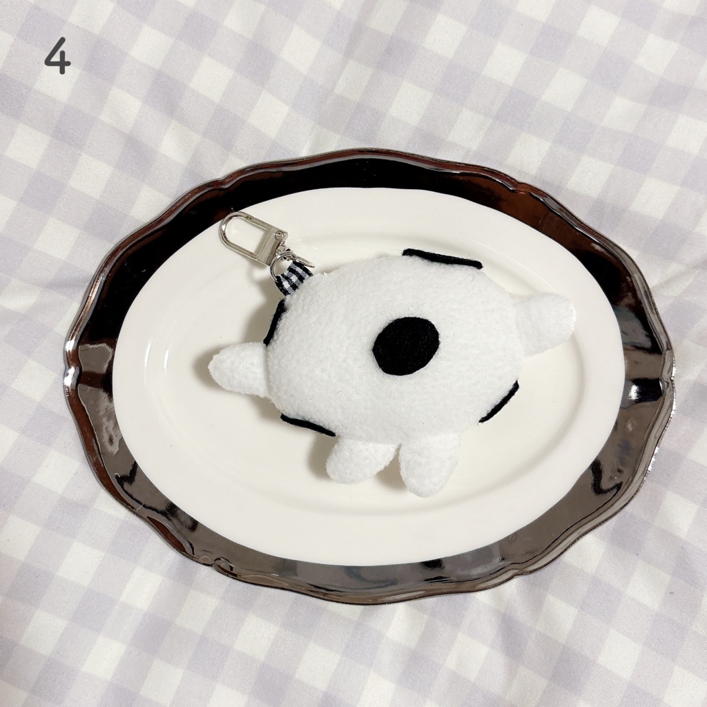 豆大福ぬいぐるみキーホルダー