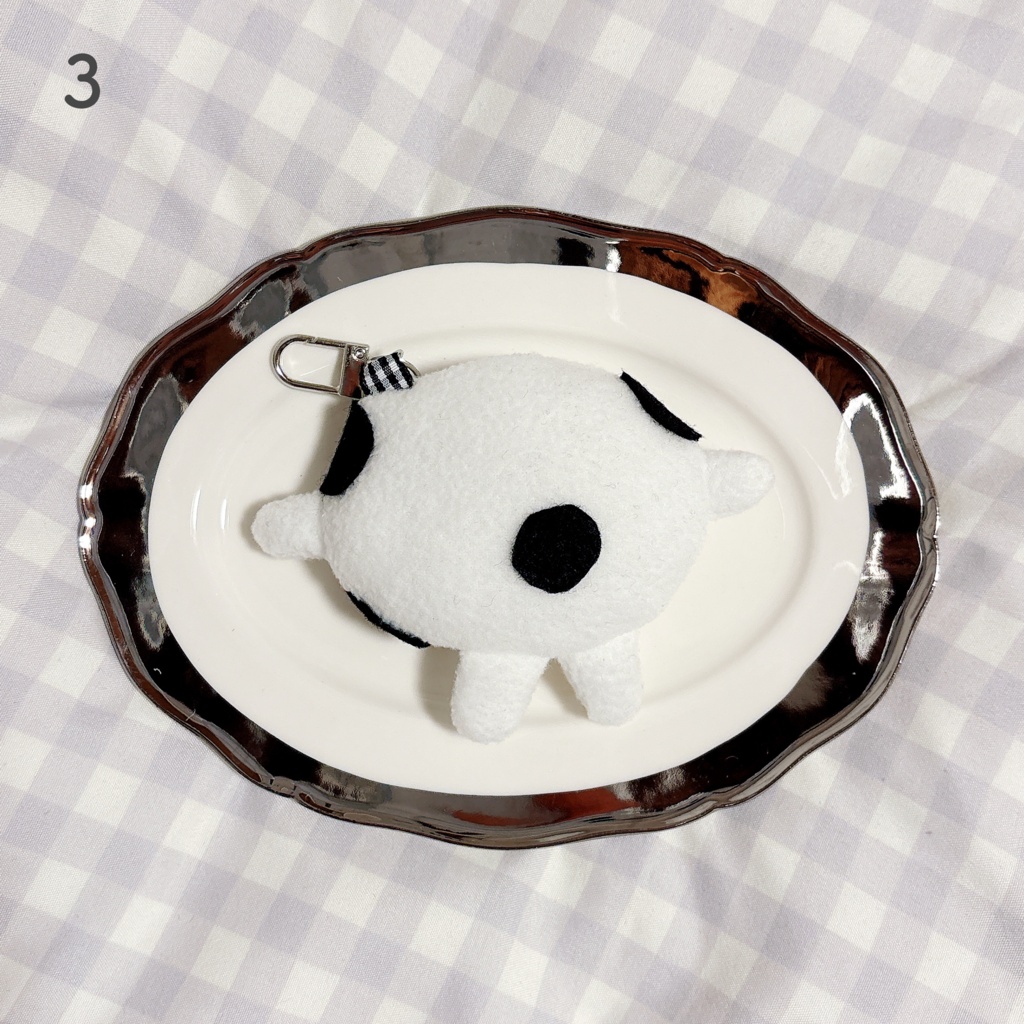 豆大福ぬいぐるみキーホルダー
