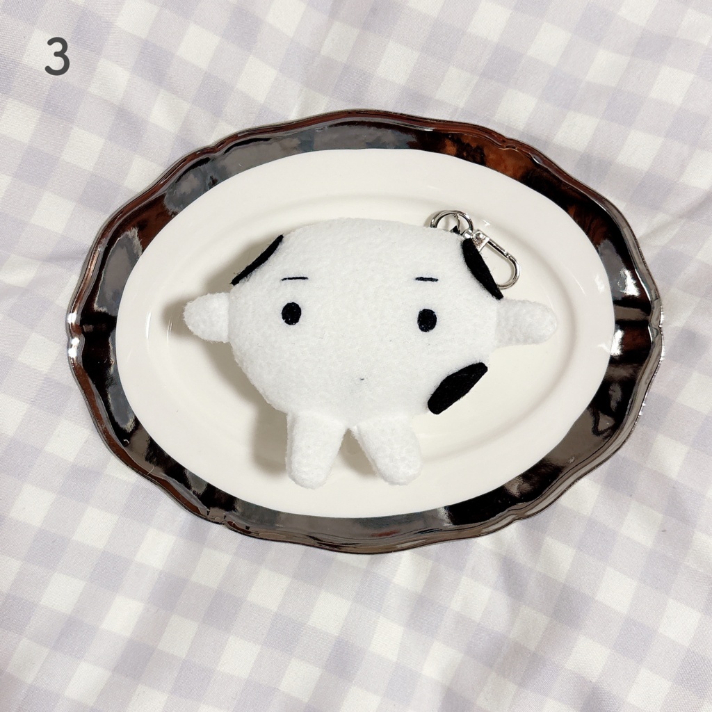 豆大福ぬいぐるみキーホルダー