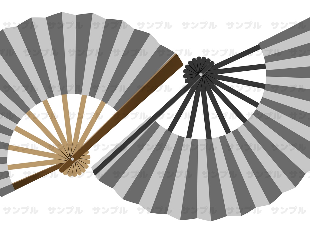17種類の扇子素材