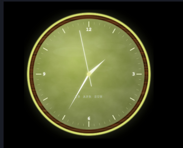 【無料素材】OBSで使える色が変わり続ける時計
