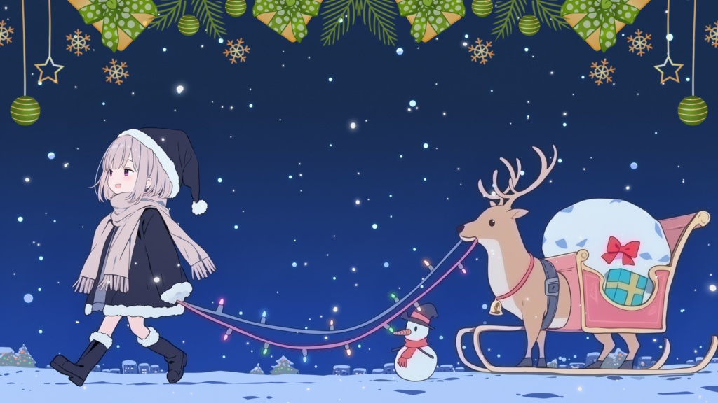 フリーBGM「サンタさんのお手伝い」配信・作業・勉強