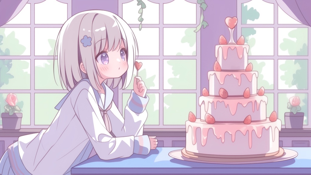 フリーBGM「いちご色のひととき」配信・作業・勉強