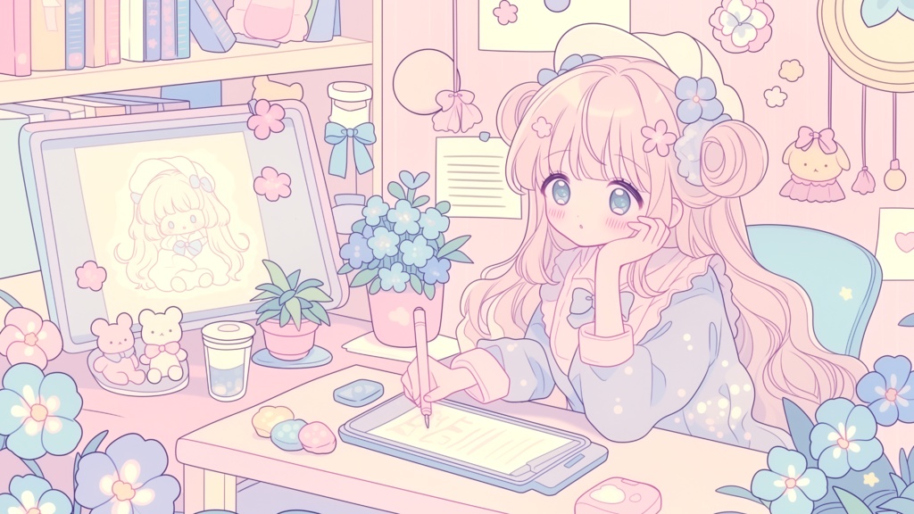 フリーBGM「ゆめかわアトリエ」配信・作業・勉強