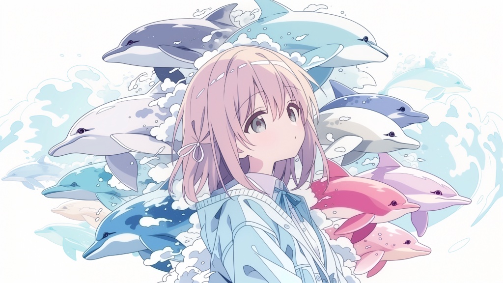 フリーBGM「イルカと夢見る少女」配信・作業・勉強