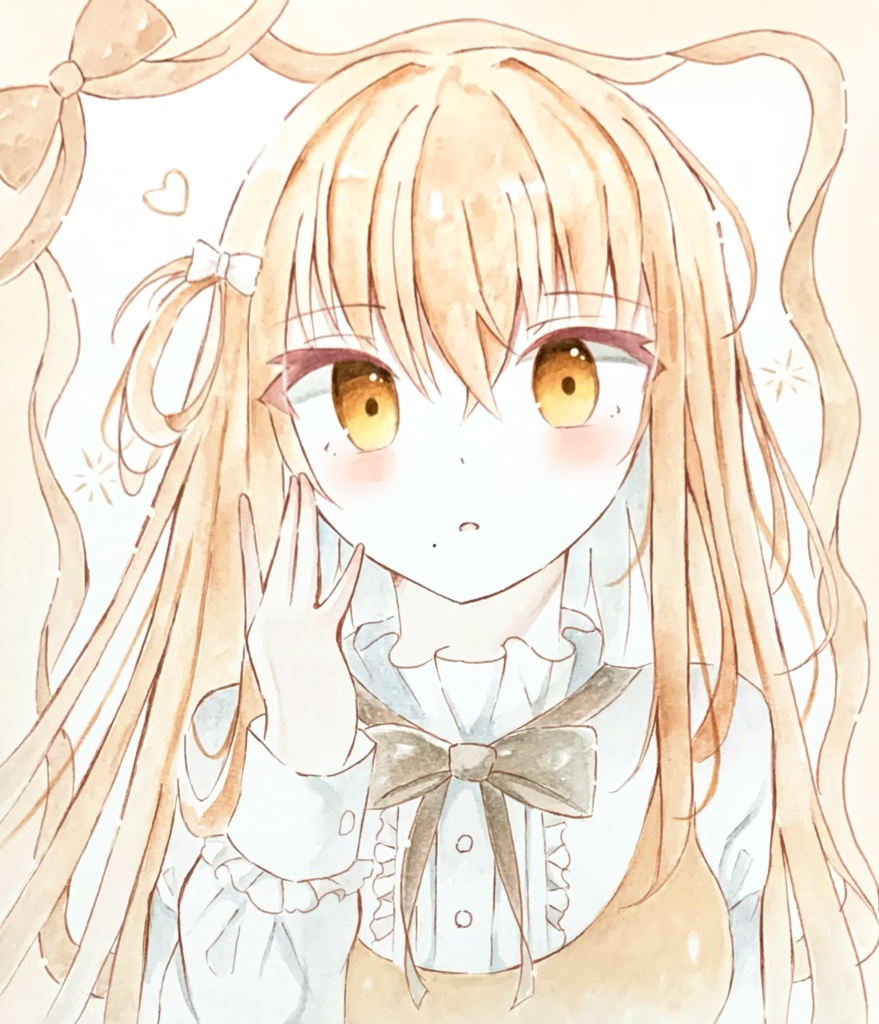 岬鏡子 ガーリー系ver.色紙(チェキ風イラストカード付)