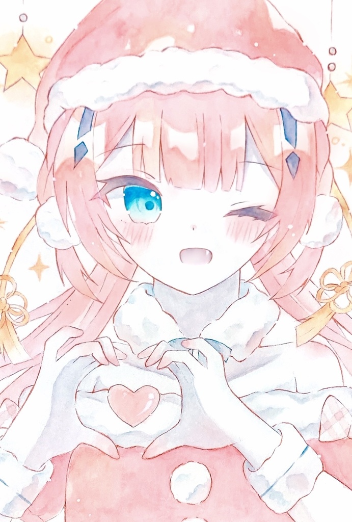 神山識(クリスマスver.)/原画A5