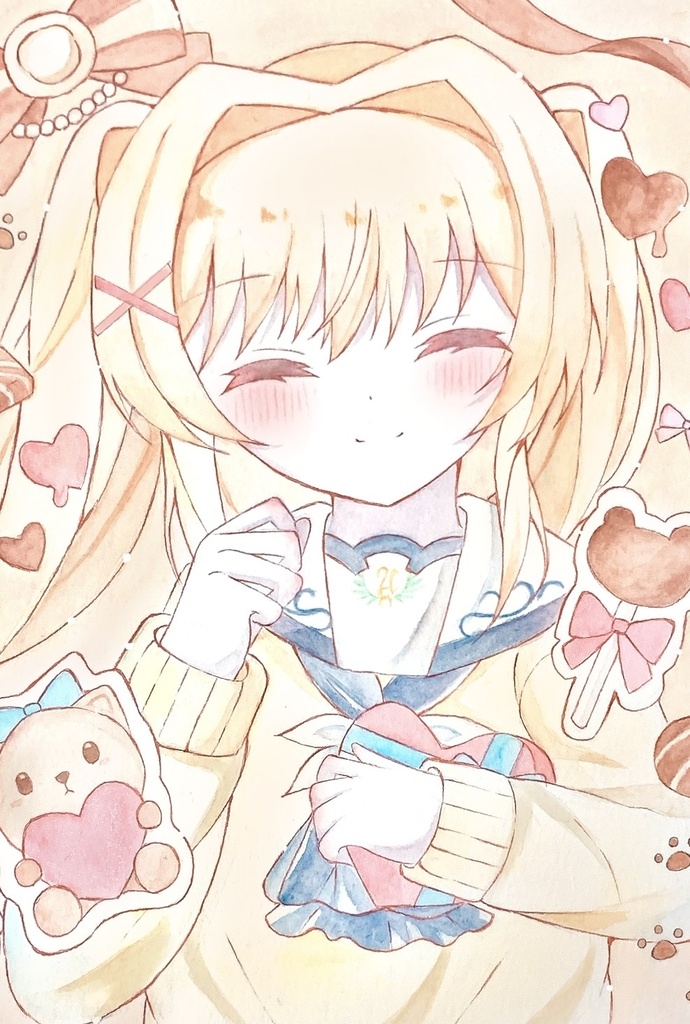 紬ヴェンダース(バレンタインver.)/原画(A5)