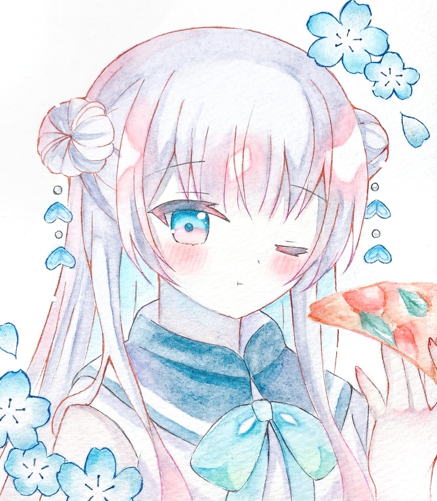 辻倉朱比華/色紙(12.1×13.6)