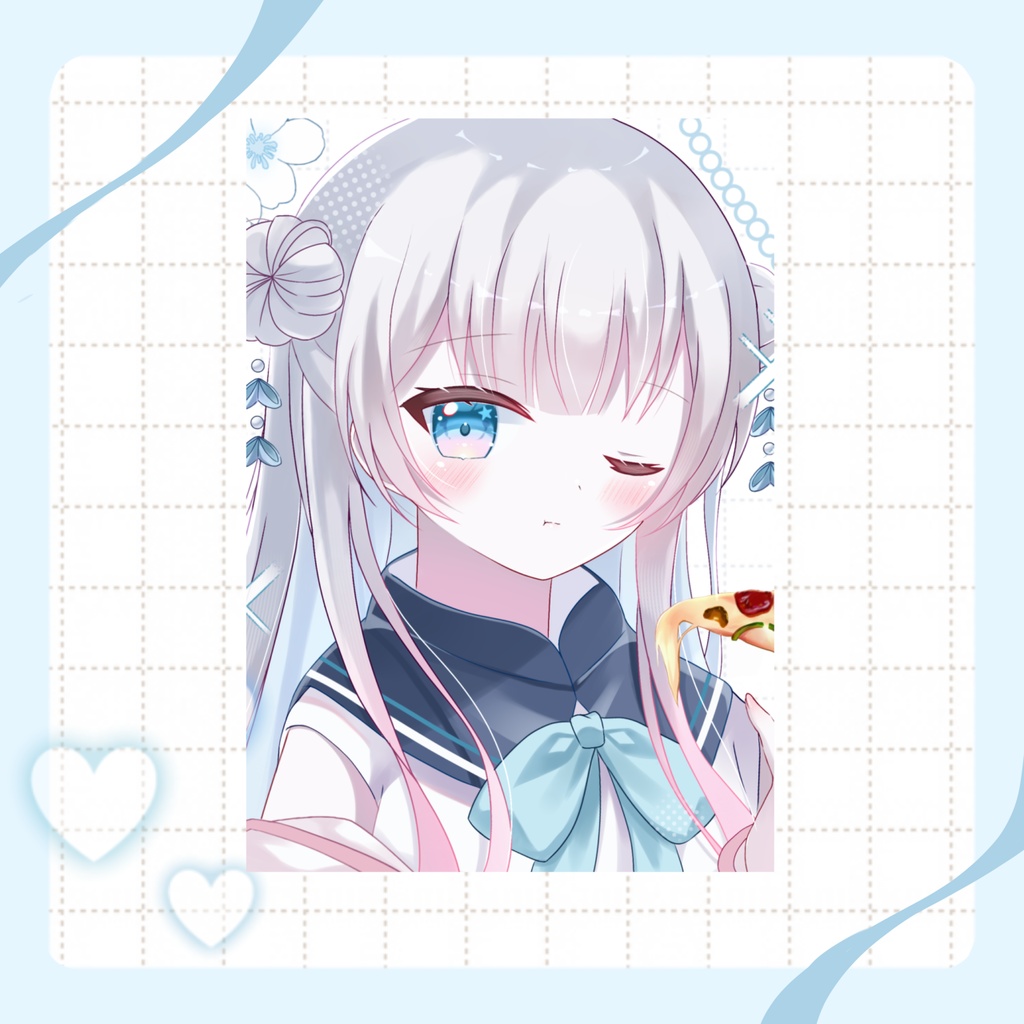 白渡小詠/色紙(12.1×13.6)