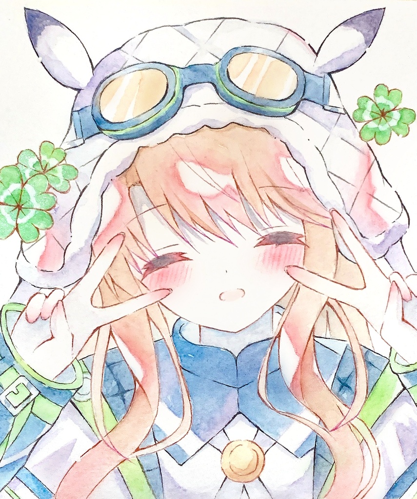 総羽愛乃/色紙(13.6×12.1)