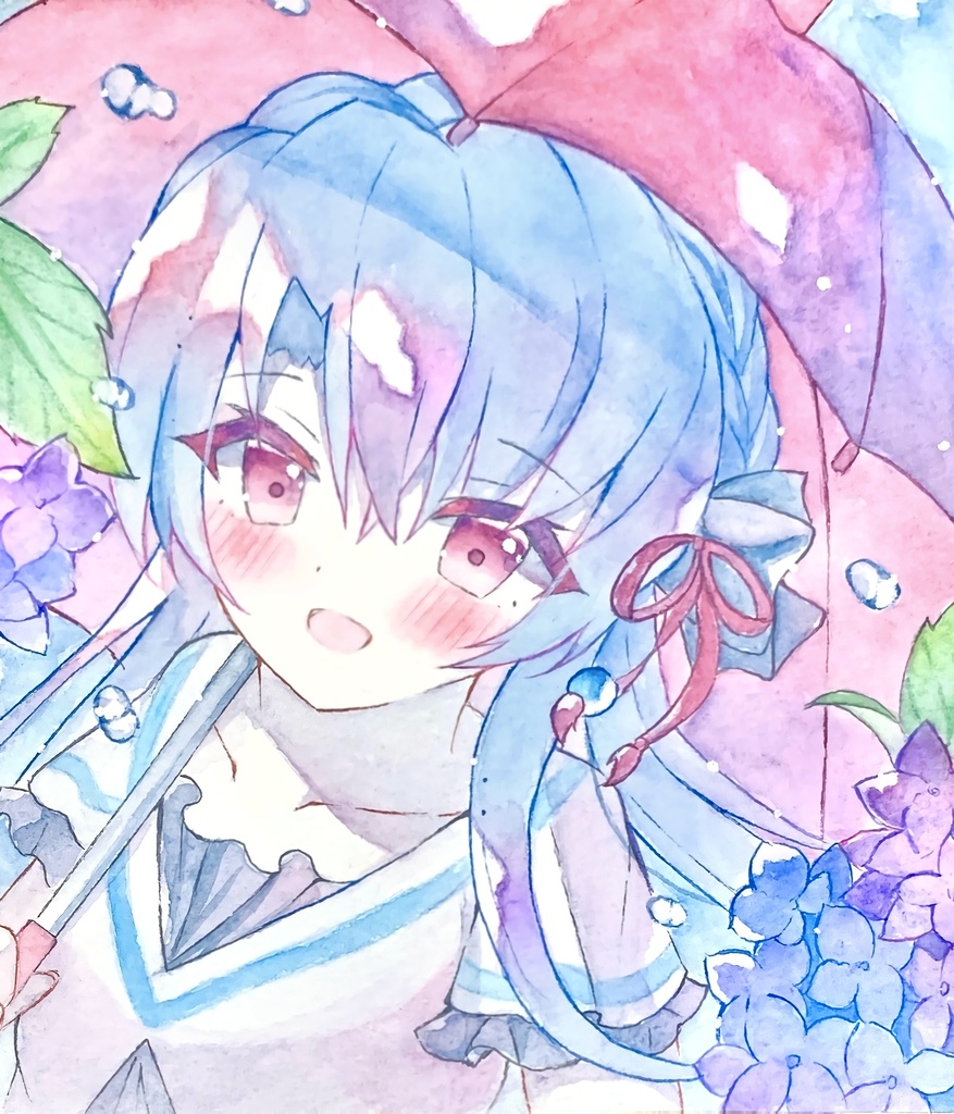 空門蒼/色紙(13.6×12.1)