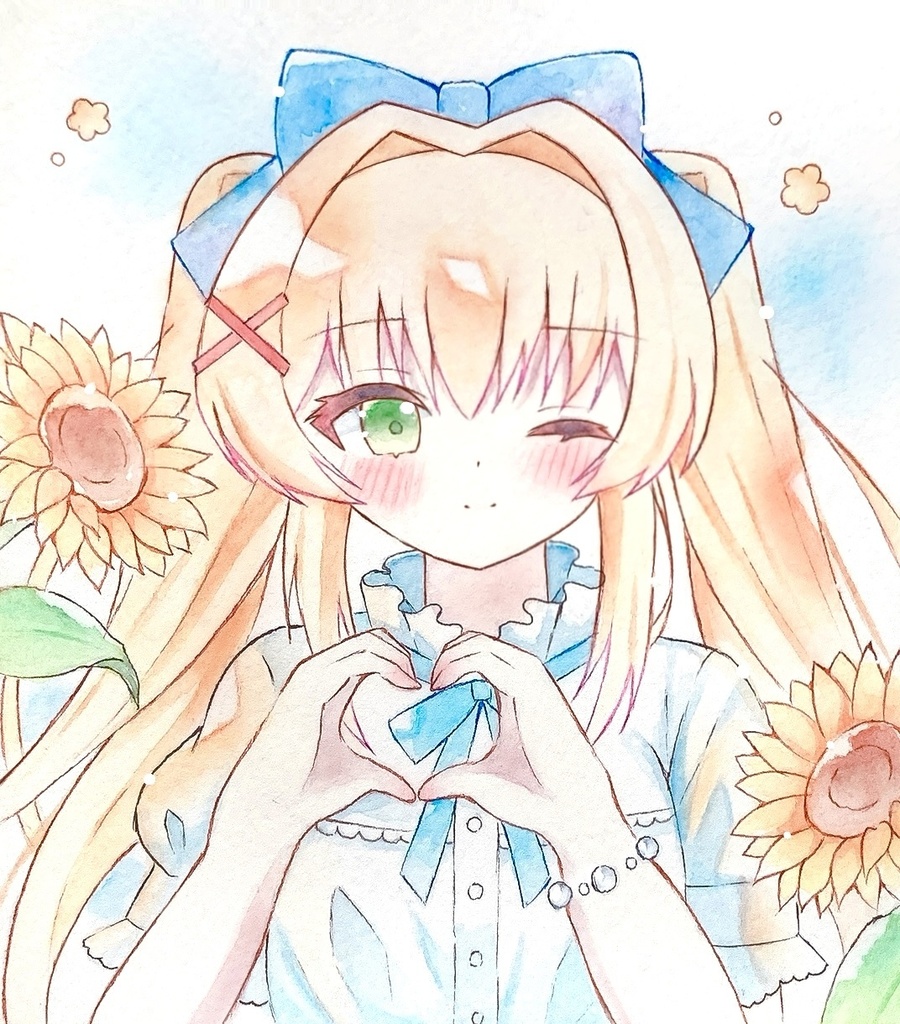 紬ヴェンダース/色紙(13.6×12.1)
