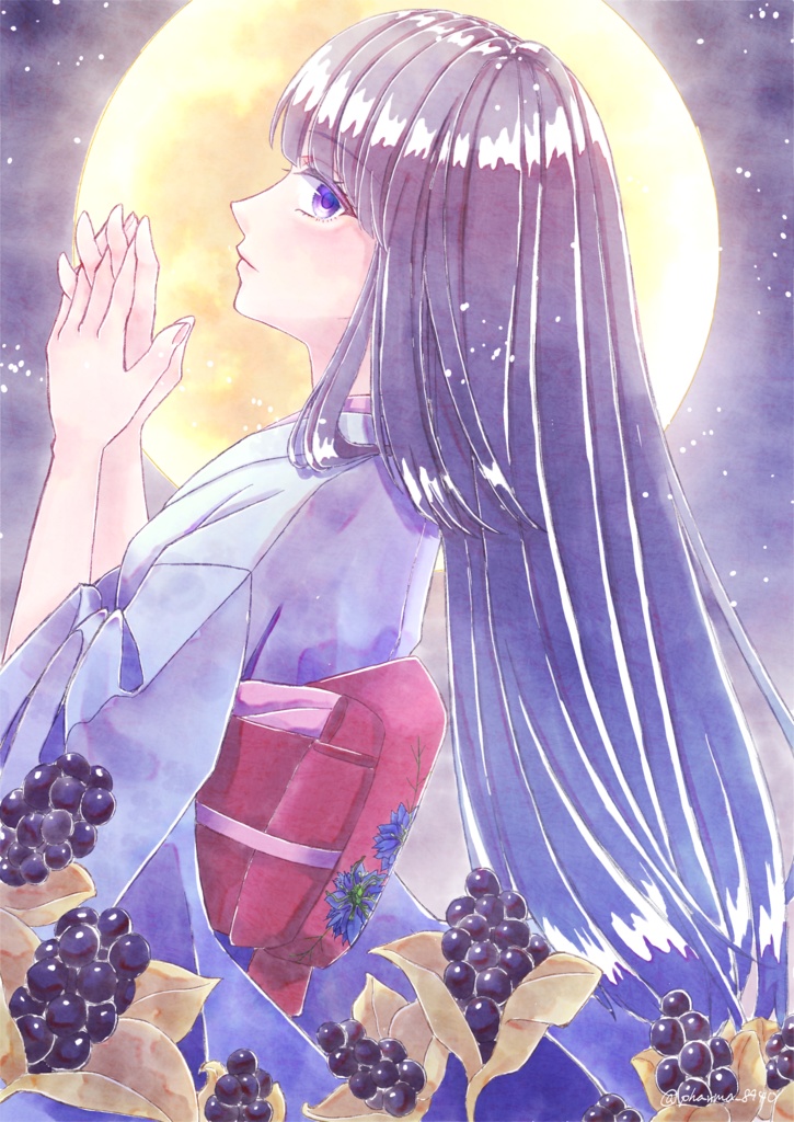 ＊残り僅か＊【作品解説付】A4クリアファイル 夢路
