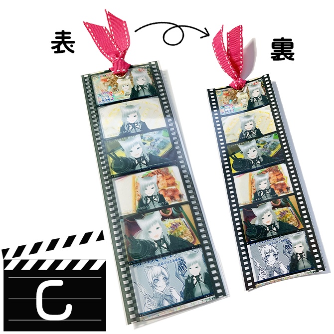 【VTuber】猫耳娘&アリス娘 映画フィルム風しおり