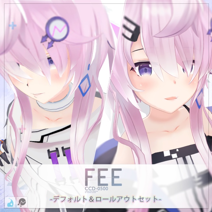 【For VRChat 3D Model】CCD-0500[FEE] -Default&Rollout SET-