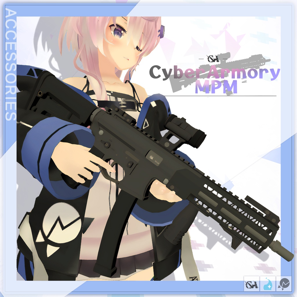 CyberArmory MPM【For VRChat 3D Model】